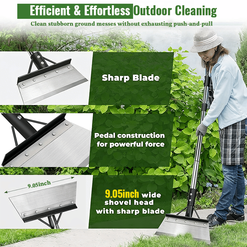 🔥⚒️Heavy-Duty Multi-Purpose Garden Scraper & Ice Breaker