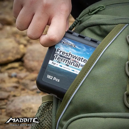 🐟 MadBite by KastKing 400PCS Fishing Tackle Kit – Professional Freshwater Rigging Set – Waterproof Box Included – Expert-Level Hooks & Jig Heads 🎣