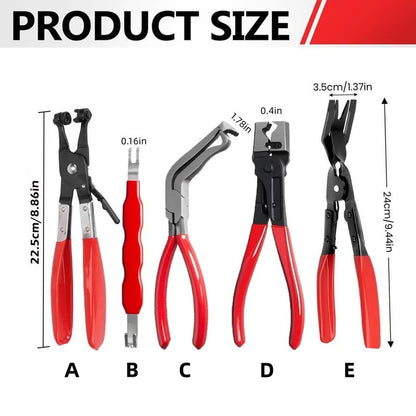 5PCS Automotive Electrical Disconnect Pliers Tool Set