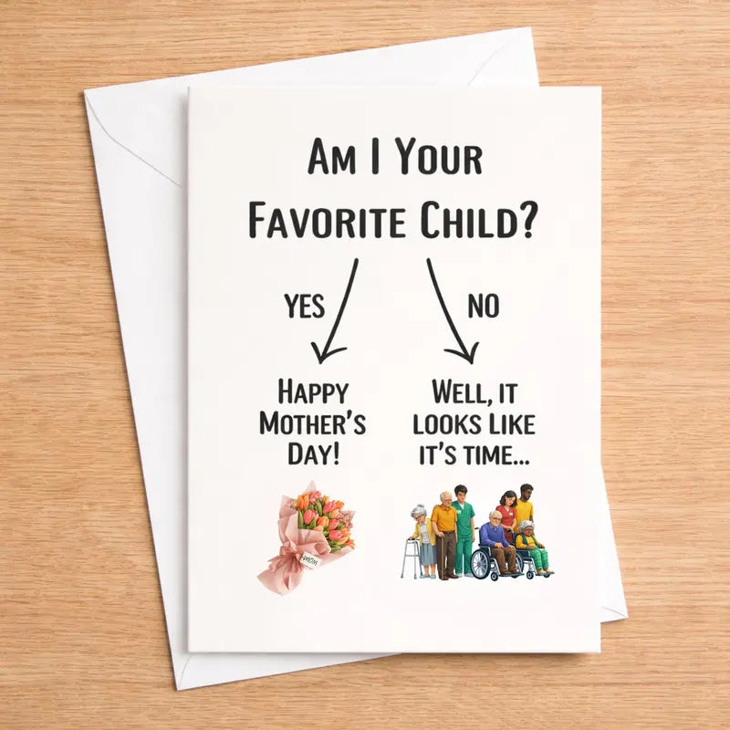 🎁 Funny Mothers Day Card for Mom