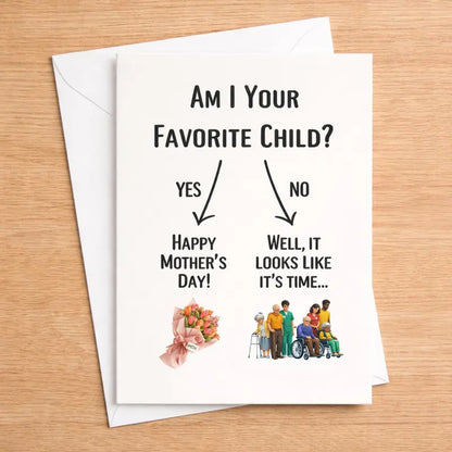 🎁 Funny Mothers Day Card for Mom