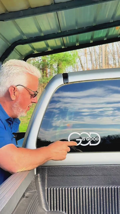 ✝️God Is Good Vinyl Decal – Christian Sticker (Outdoor Rated 5+ Years)