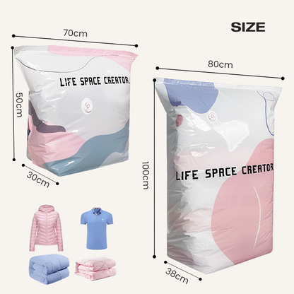 📦 No-Pump Large Vacuum Storage Compression Bags