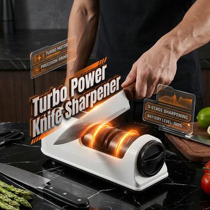 🔥3-Stage Electric & Manual Knife Sharpener
