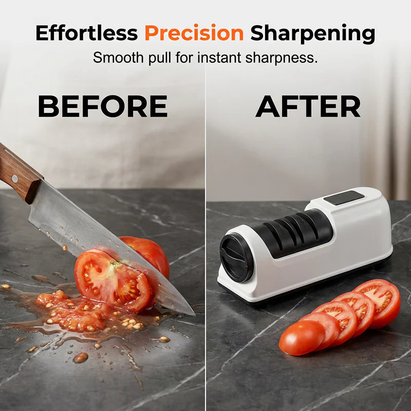 🔥3-Stage Electric & Manual Knife Sharpener